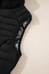 Plush Collared Quilted Zipped Puffer Vest